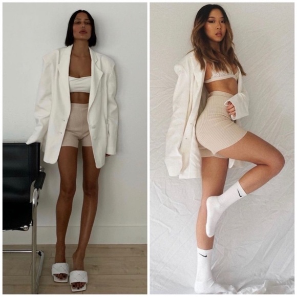 NWT House of CB Kasia Linen Mix Oversized Blazer - Picture 3 of 13